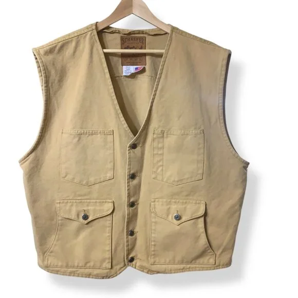 Vintage Schaefer Outfitters Brushcloth Vest Sz 3XL Western Cowboy Workwear Y2K - Picture 1 of 10